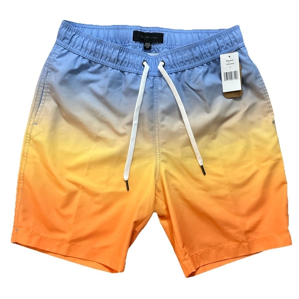 Saks Fifth Avenue Ombré Swim Trunks S Beach Boating Vacation